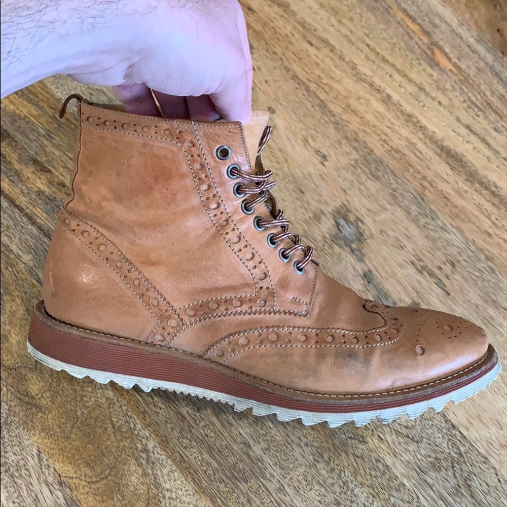 Sartori leather wingtip boots